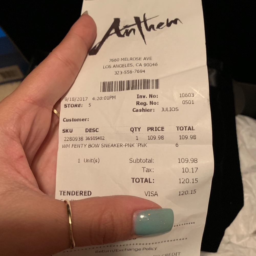 Fenty sneakers